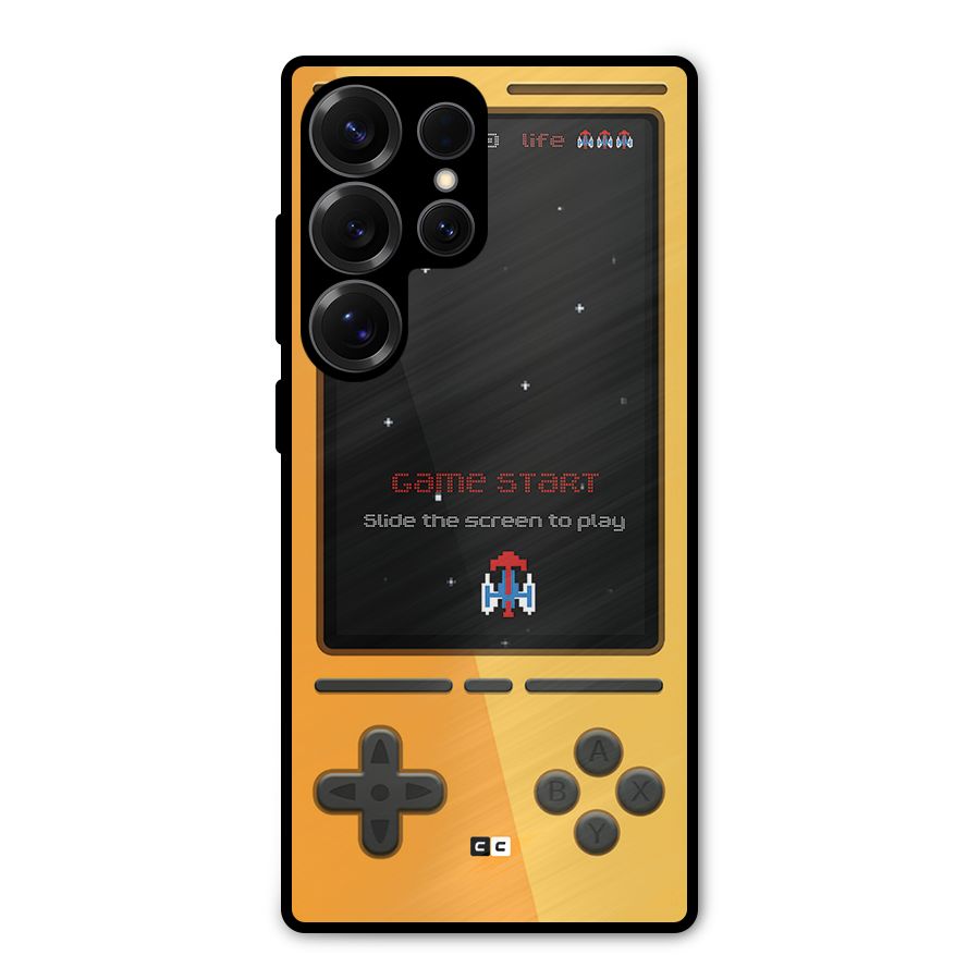 Retro Gamepad Metal Back Case for Galaxy S25 Ultra