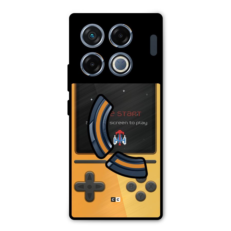 Retro Gamepad Metal Back Case for Infinix GT 20 Pro