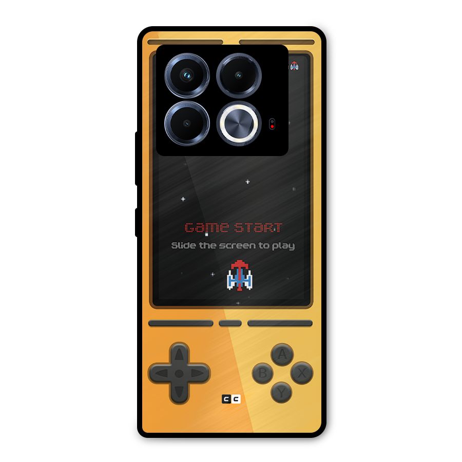 Retro Gamepad Metal Back Case for Infinix Note 40 5G
