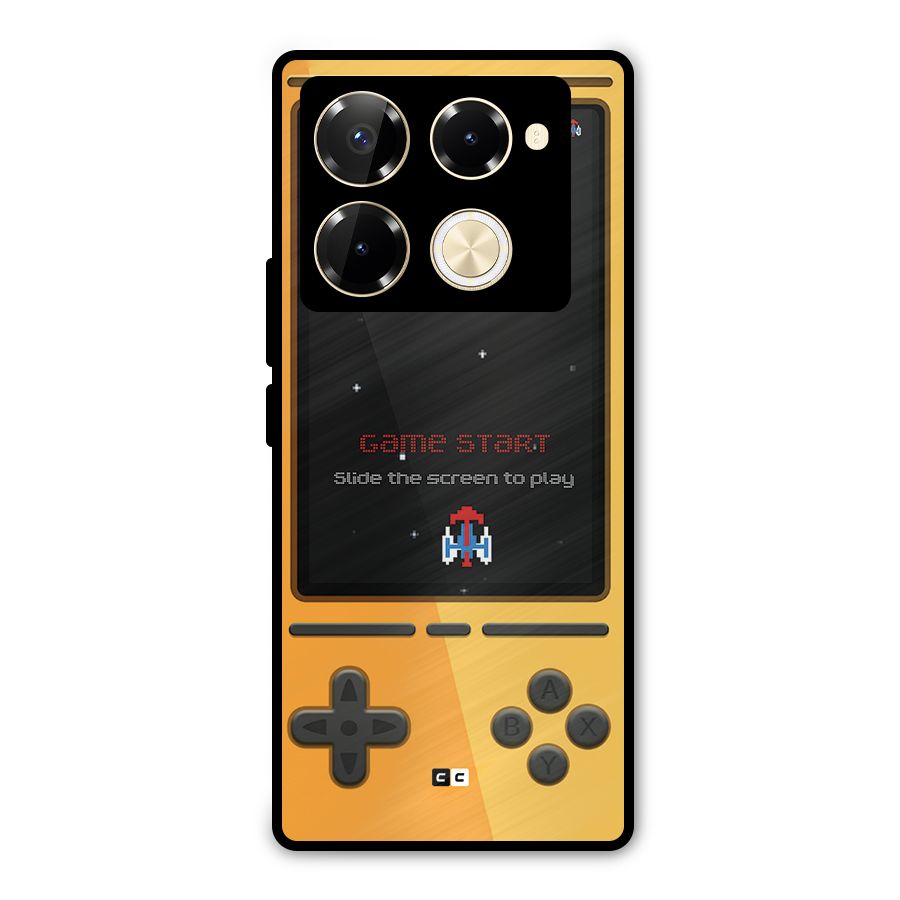 Retro Gamepad Metal Back Case for Infinix Note 40 Pro