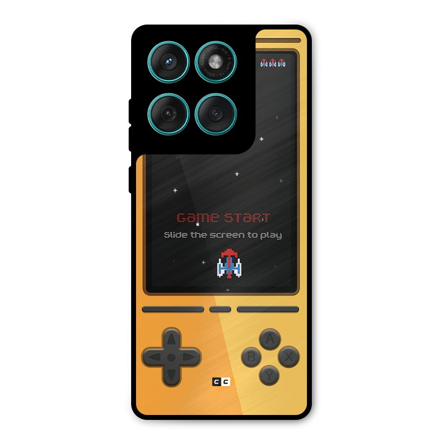 Retro Gamepad Metal Back Case for Motorola Edge 60