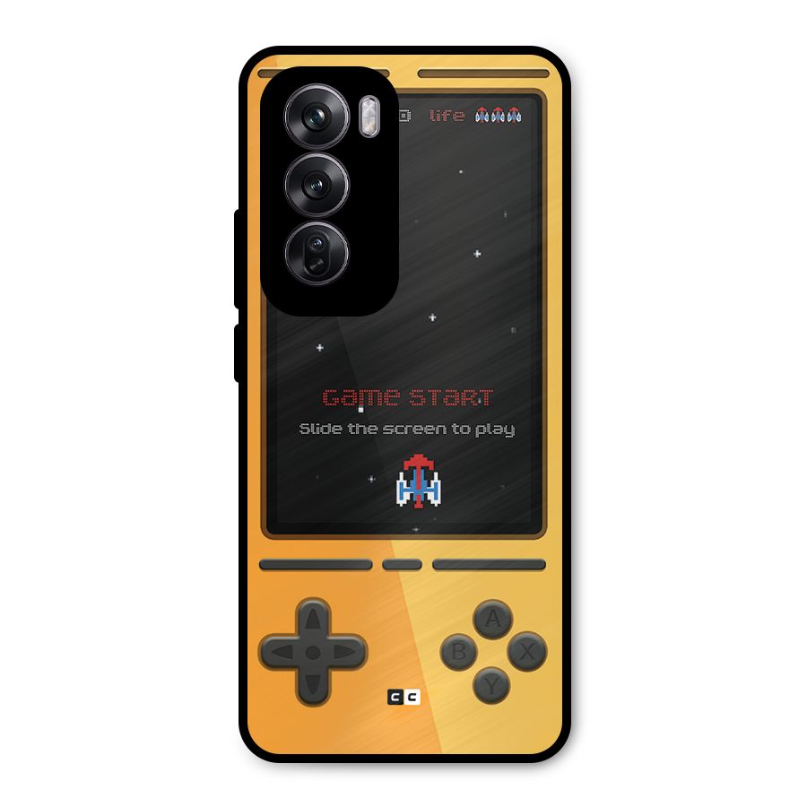 Retro Gamepad Metal Back Case for Oppo Reno12 Pro