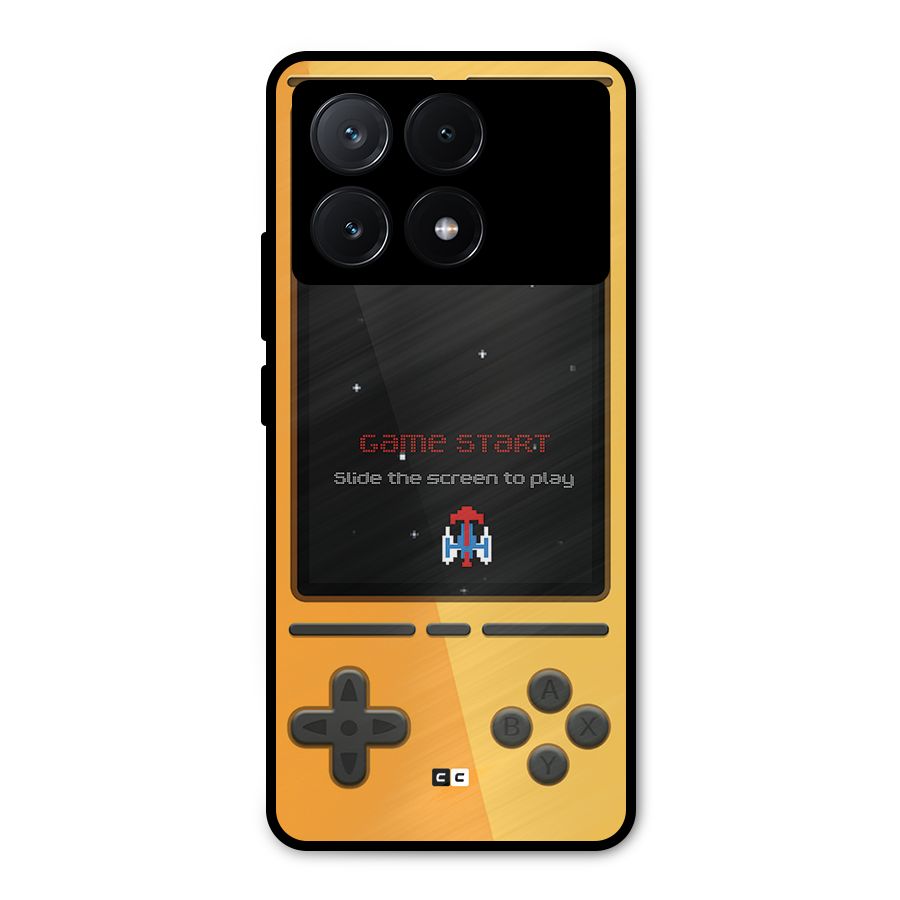 Retro Gamepad Metal Back Case for Poco X6 Pro