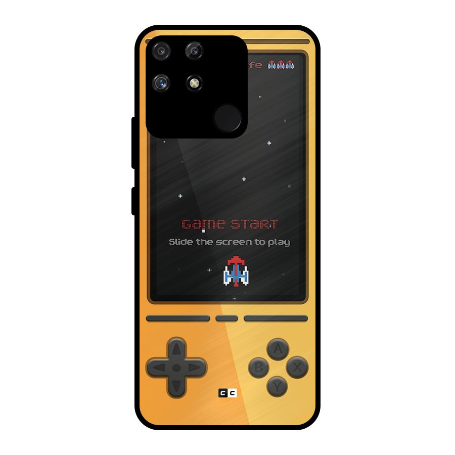 Retro Gamepad Metal Back Case for Realme Narzo 50A