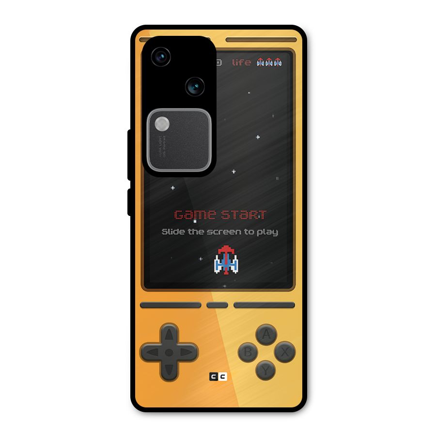 Retro Gamepad Metal Back Case for Vivo V30 Pro