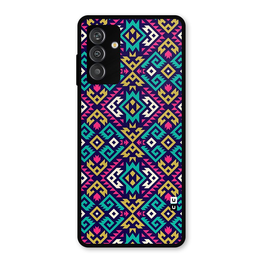 Retro Geometric Pattern Metal Back Case for Galaxy F13
