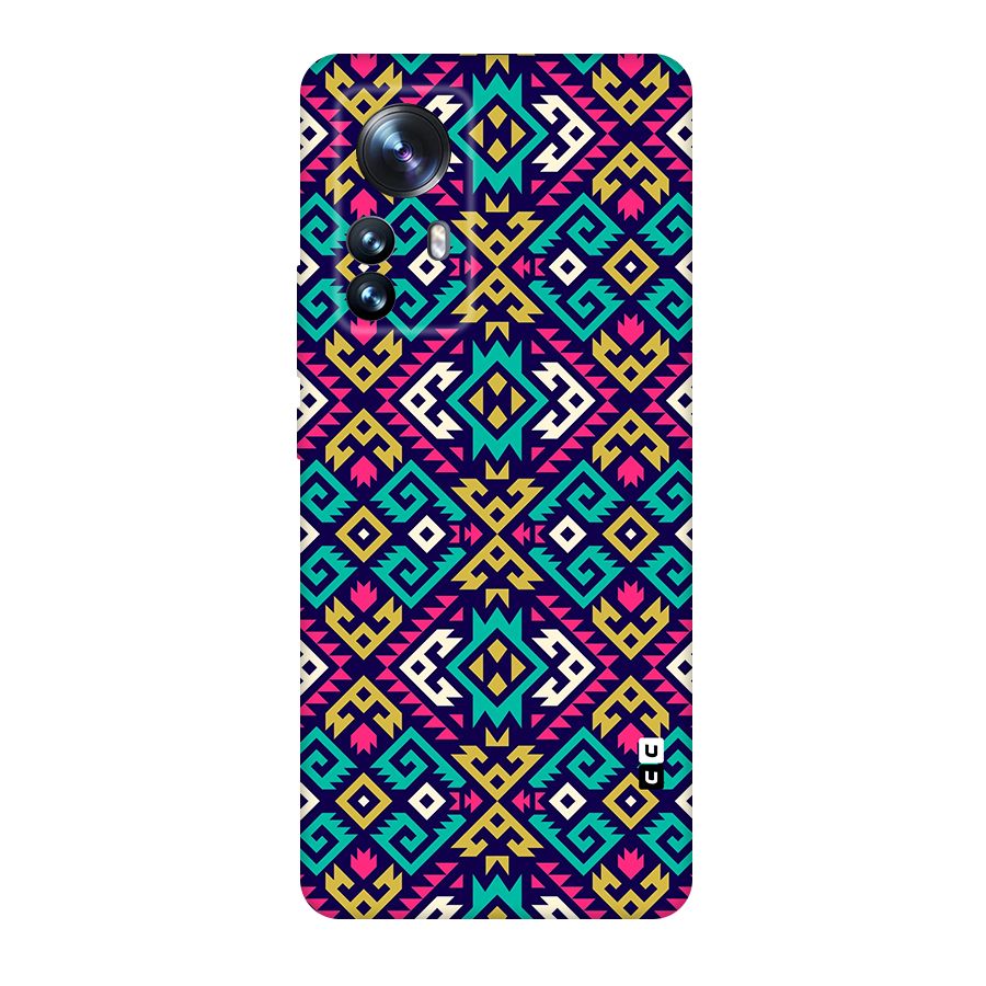 Retro Geometric Pattern Original Polycarbonate Back Case for Xiaomi 12 Pro