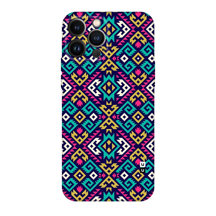 Retro Geometric Pattern Original Polycarbonate Back Case for iPhone 13 Pro Max