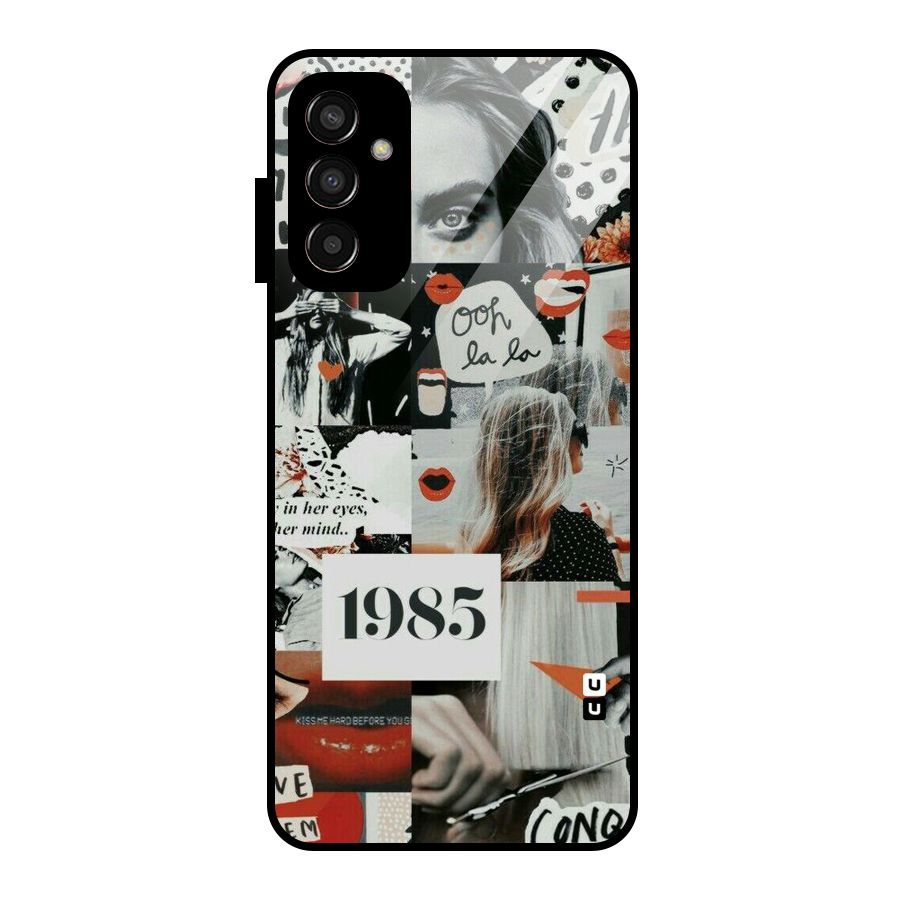 Retro Pattern Glass Back Case for Galaxy F13