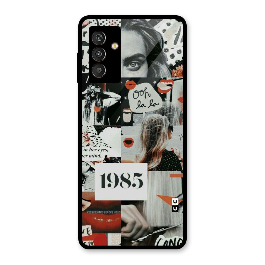 Retro Pattern Glass Back Case for Galaxy M13