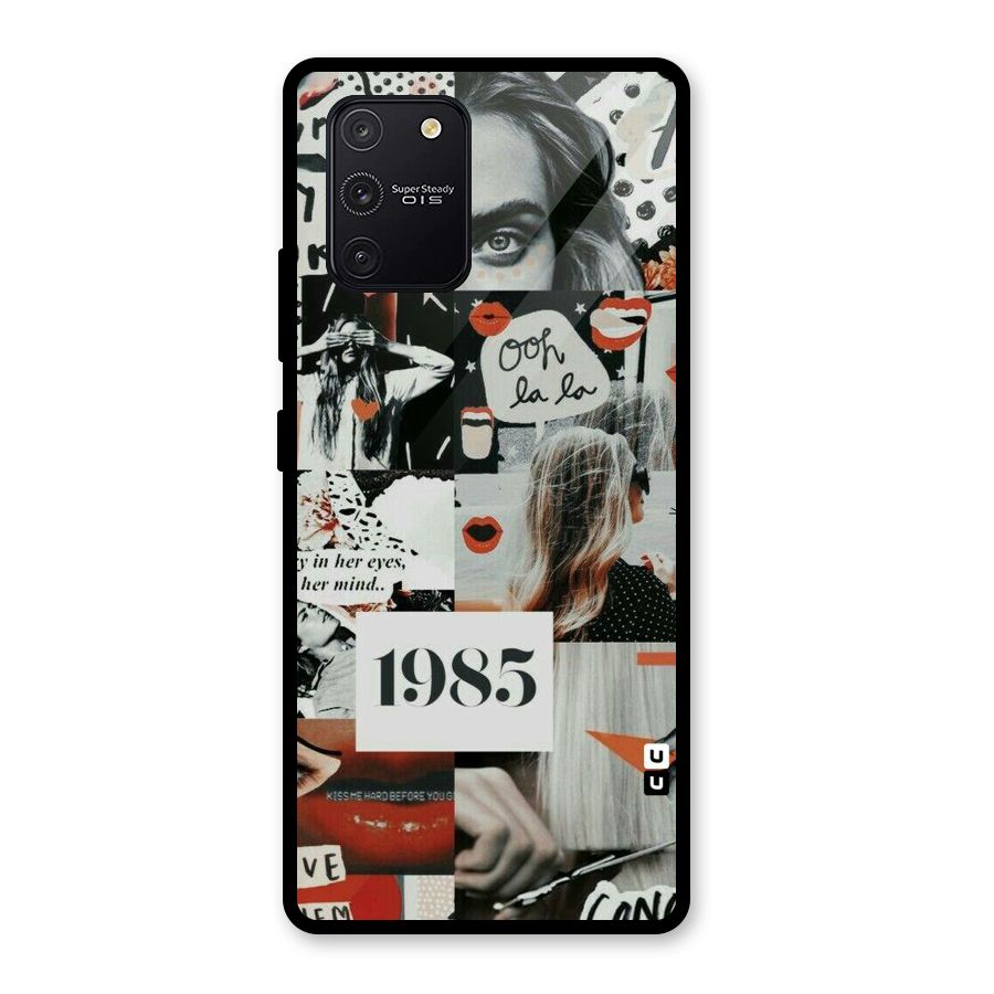 Retro Pattern Glass Back Case for Galaxy S10 Lite