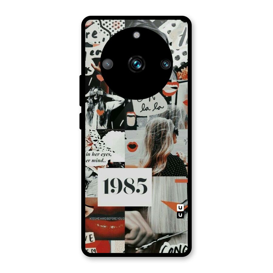 Retro Pattern Glass Back Case for Realme Narzo 60 Pro