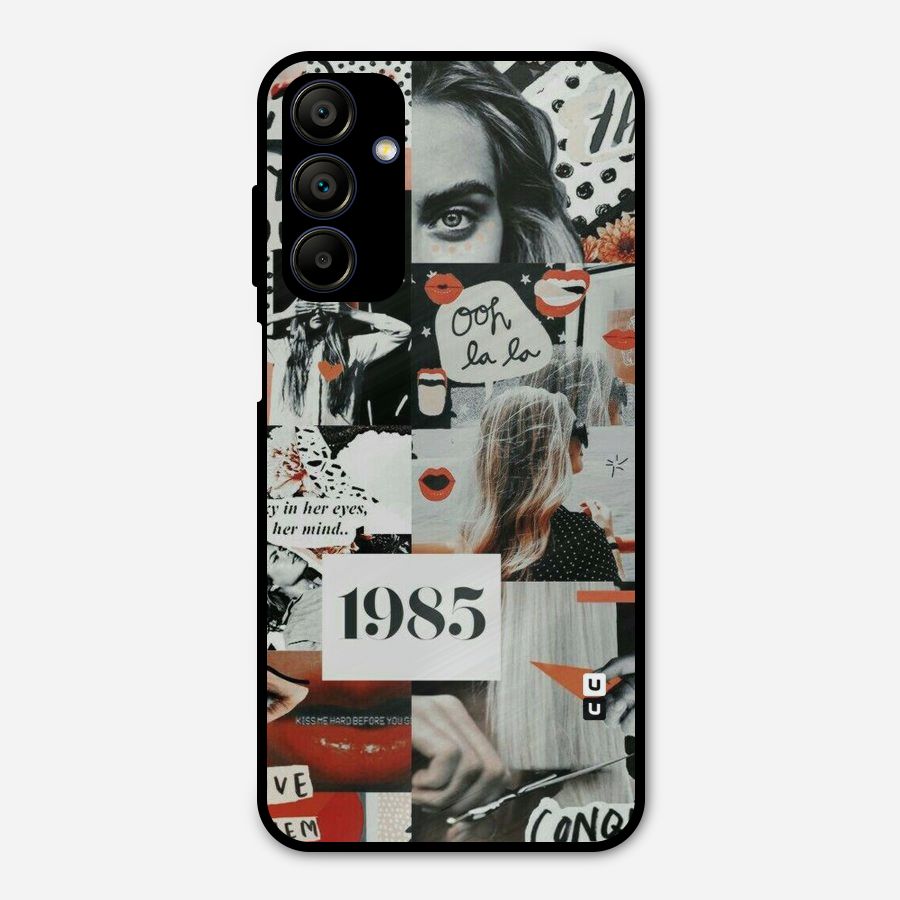 Retro Pattern Metal Back Case for Galaxy A15 5G