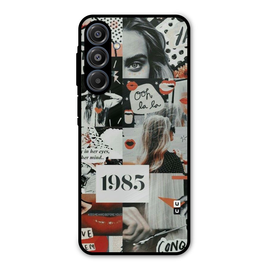 Retro Pattern Metal Back Case for Galaxy A16 5G