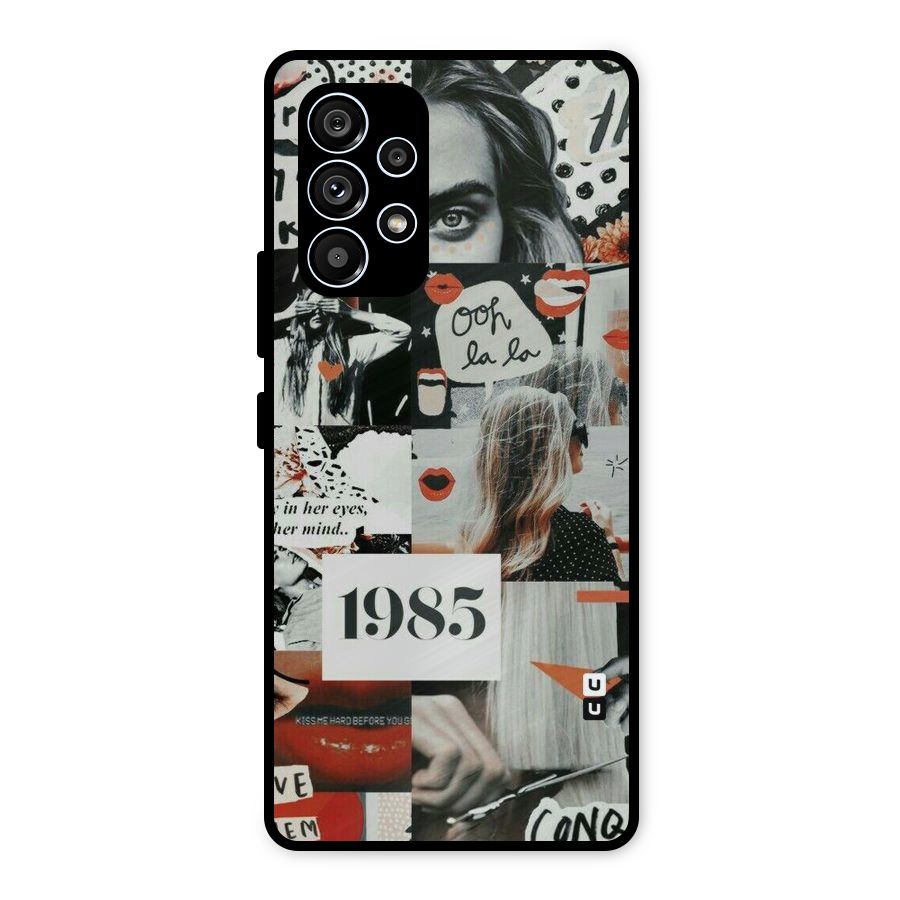 Retro Pattern Metal Back Case for Galaxy A53 5G