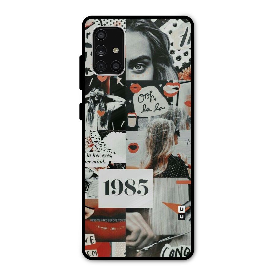 Retro Pattern Metal Back Case for Galaxy A71