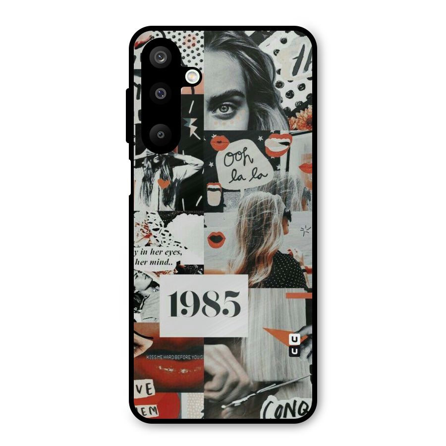Retro Pattern Metal Back Case for Galaxy M16
