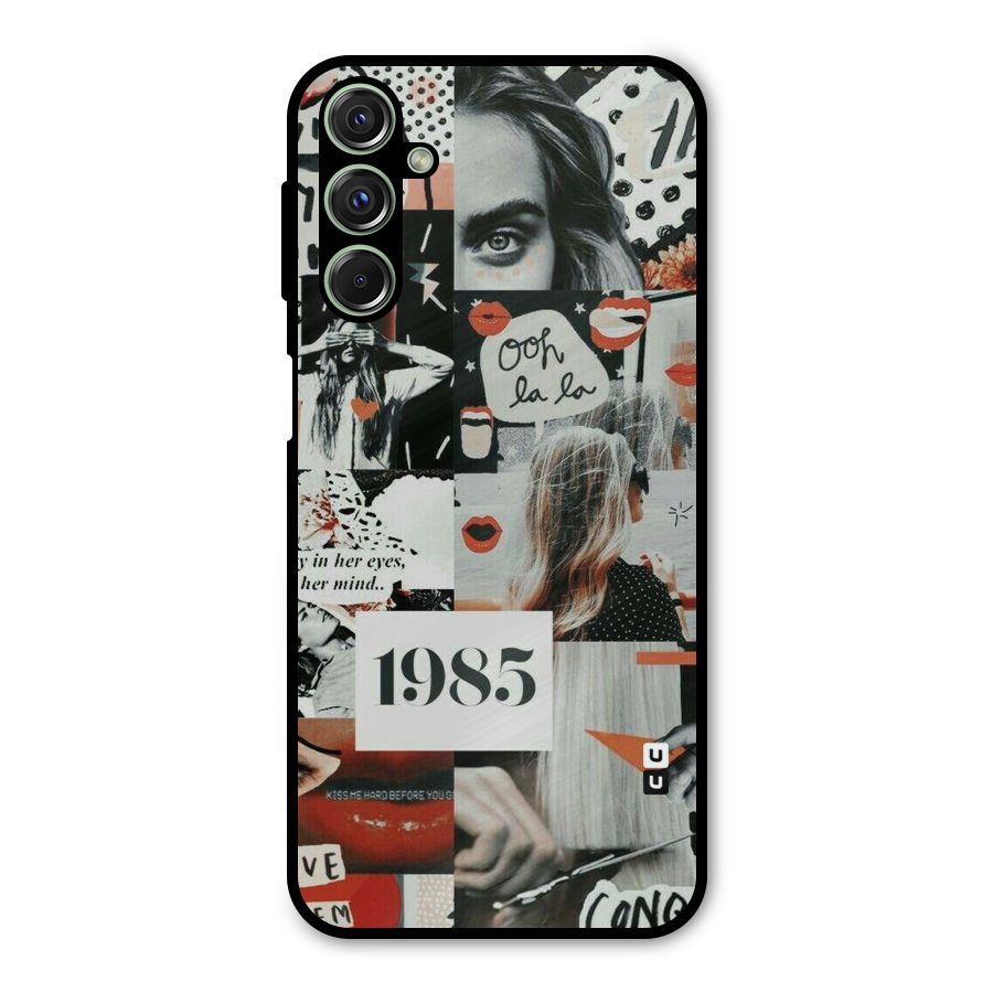 Retro Pattern Metal Back Case for Galaxy M34