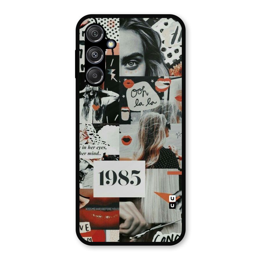 Retro Pattern Metal Back Case for Galaxy M34 5G