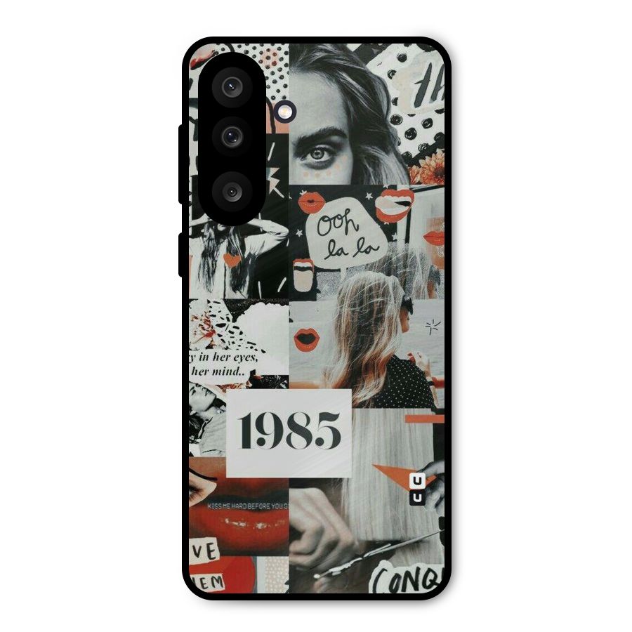 Retro Pattern Metal Back Case for Galaxy M56