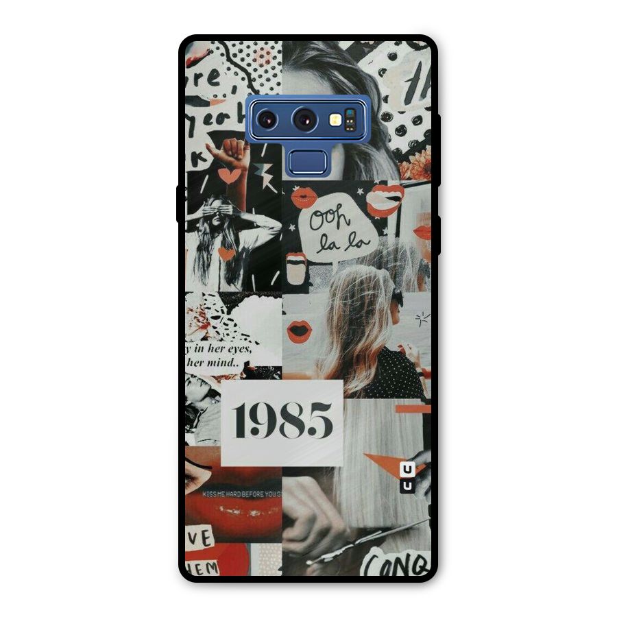 Retro Pattern Metal Back Case for Galaxy Note 9