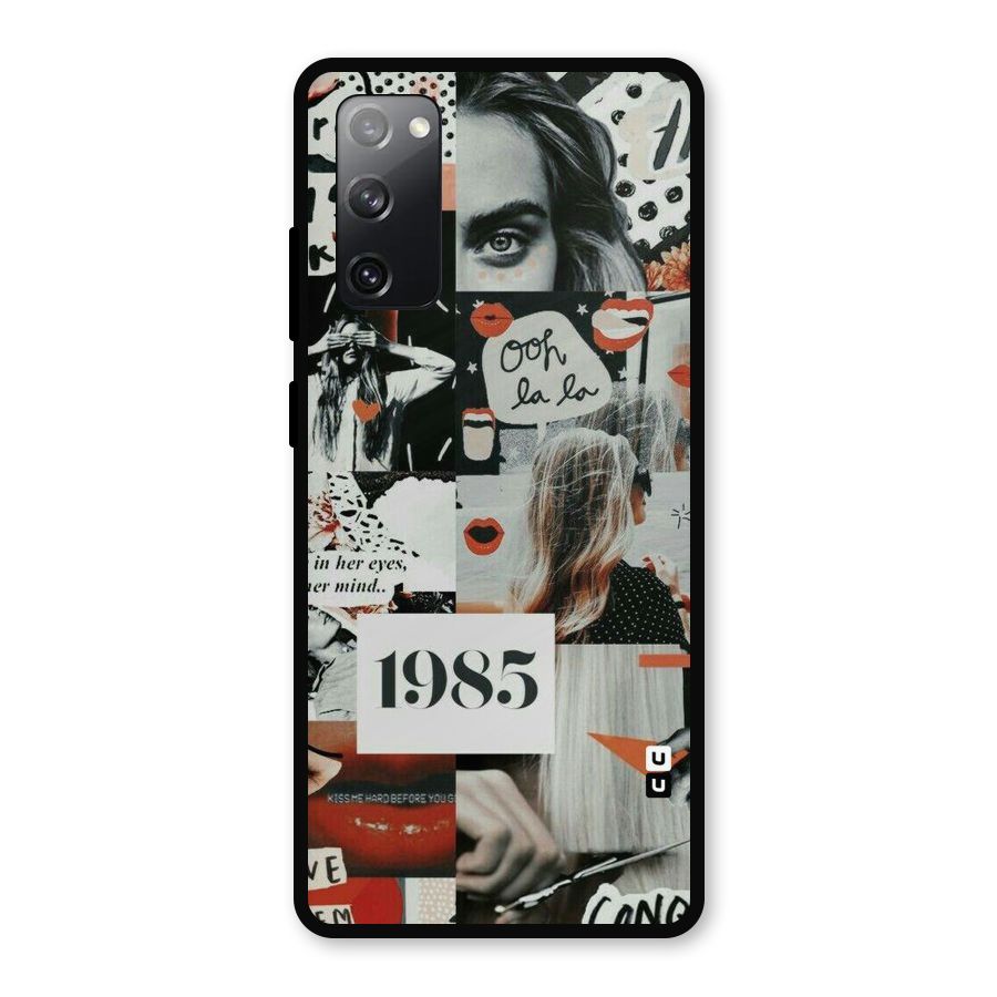 Retro Pattern Metal Back Case for Galaxy S20 FE