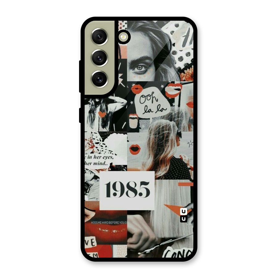 Retro Pattern Metal Back Case for Galaxy S21 FE 5G (2023)