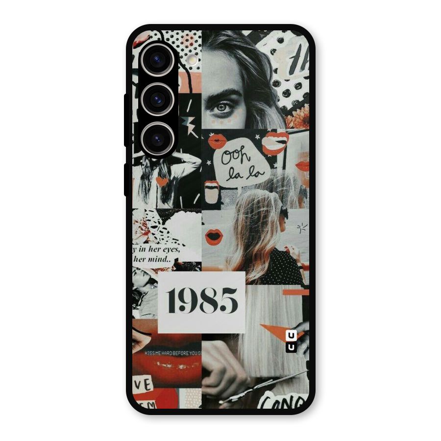Retro Pattern Metal Back Case for Galaxy S23 Plus
