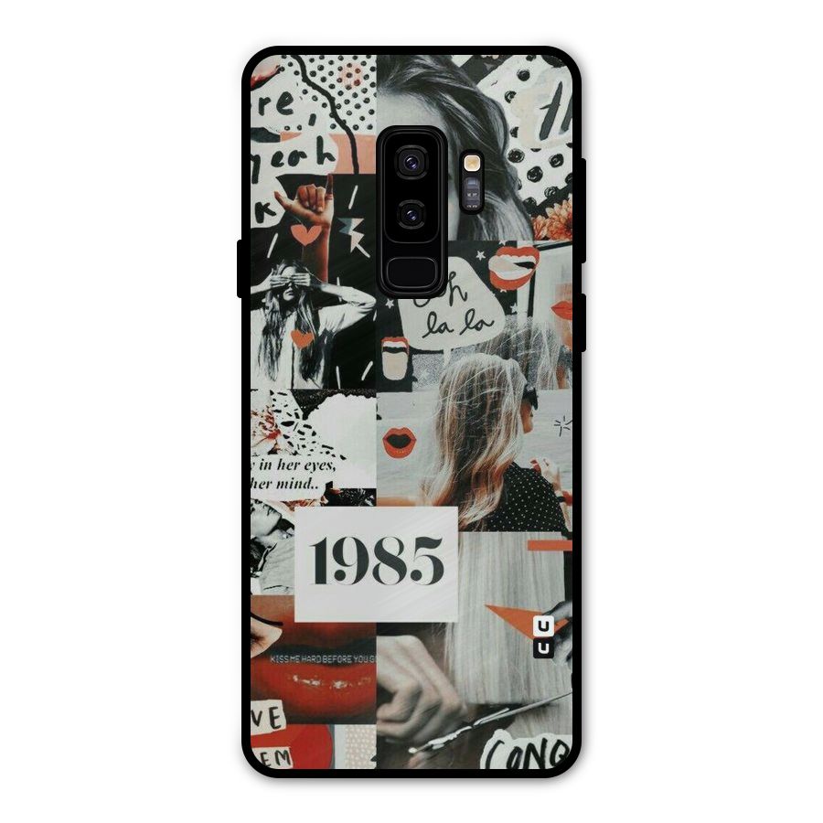 Retro Pattern Metal Back Case for Galaxy S9 Plus