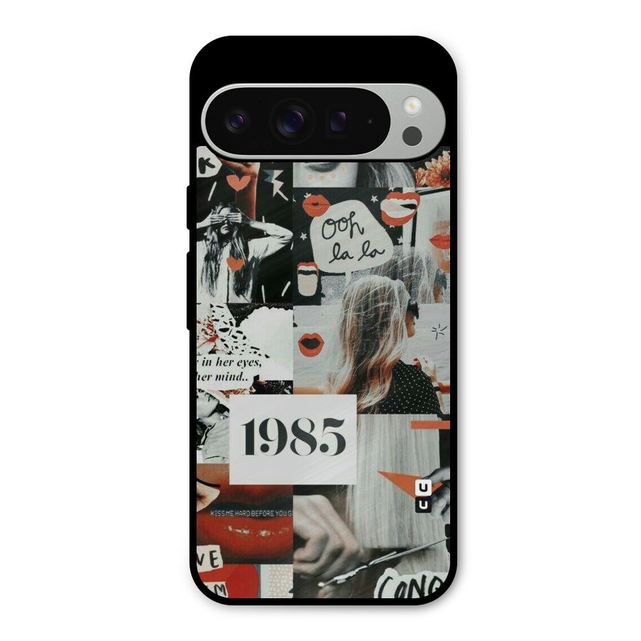Retro Pattern Metal Back Case for Google Pixel 9 Pro XL