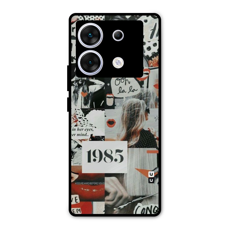 Retro Pattern Metal Back Case for Infinix Zero 30 5G