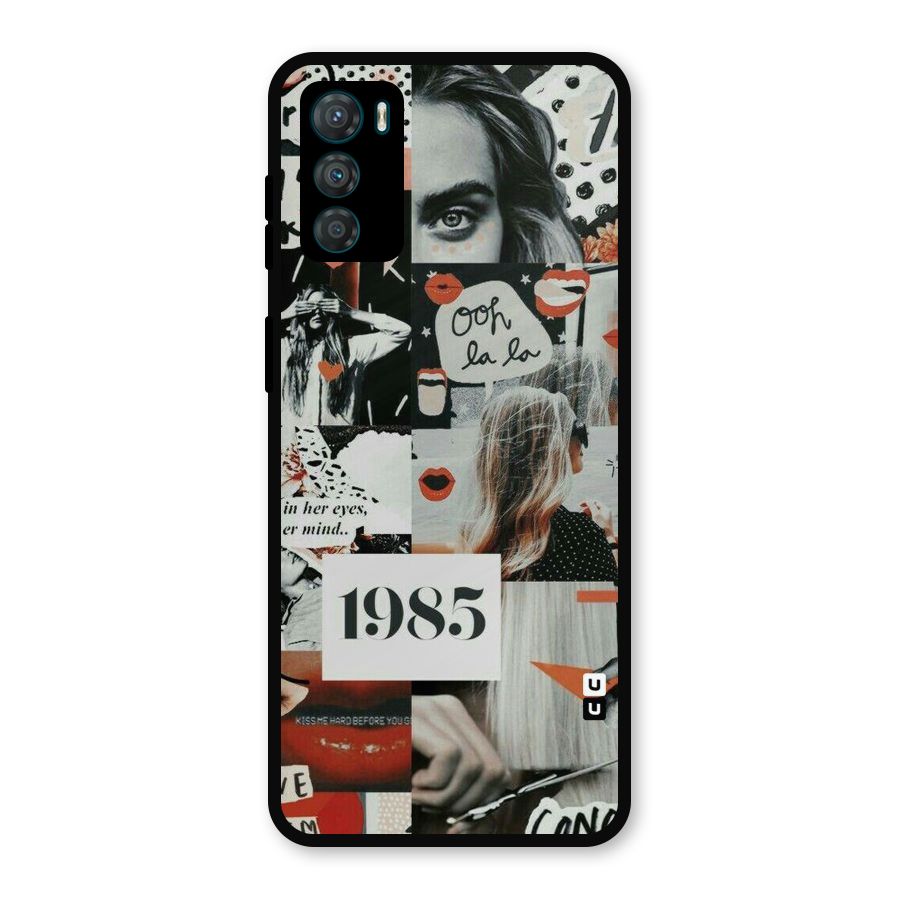 Retro Pattern Metal Back Case for Moto G42