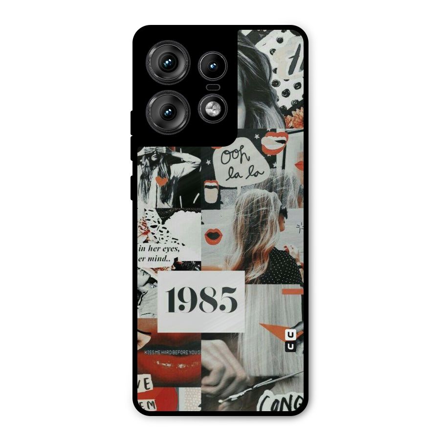 Retro Pattern Metal Back Case for Motorola Edge 50 Pro