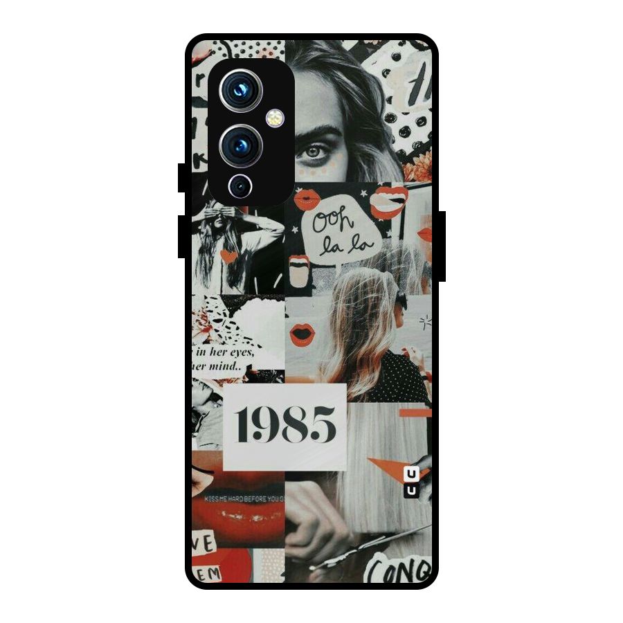 Retro Pattern Metal Back Case for OnePlus 9
