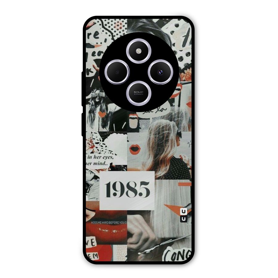 Retro Pattern Metal Back Case for Poco C75 5G
