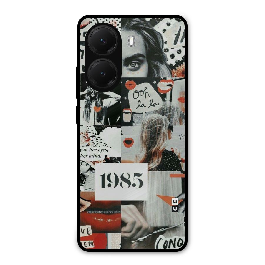 Retro Pattern Metal Back Case for Poco X7 Pro