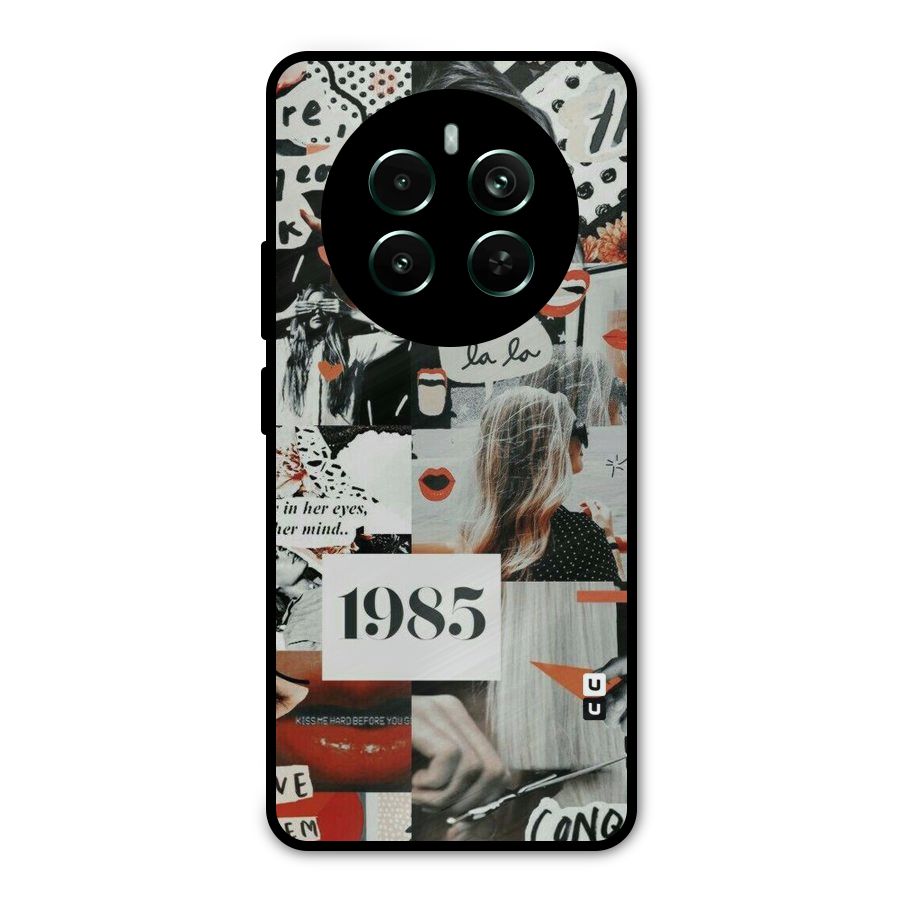 Retro Pattern Metal Back Case for Realme 12 Pro Plus
