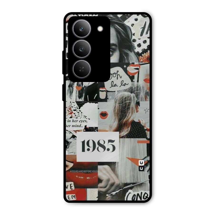 Retro Pattern Metal Back Case for Realme 14x