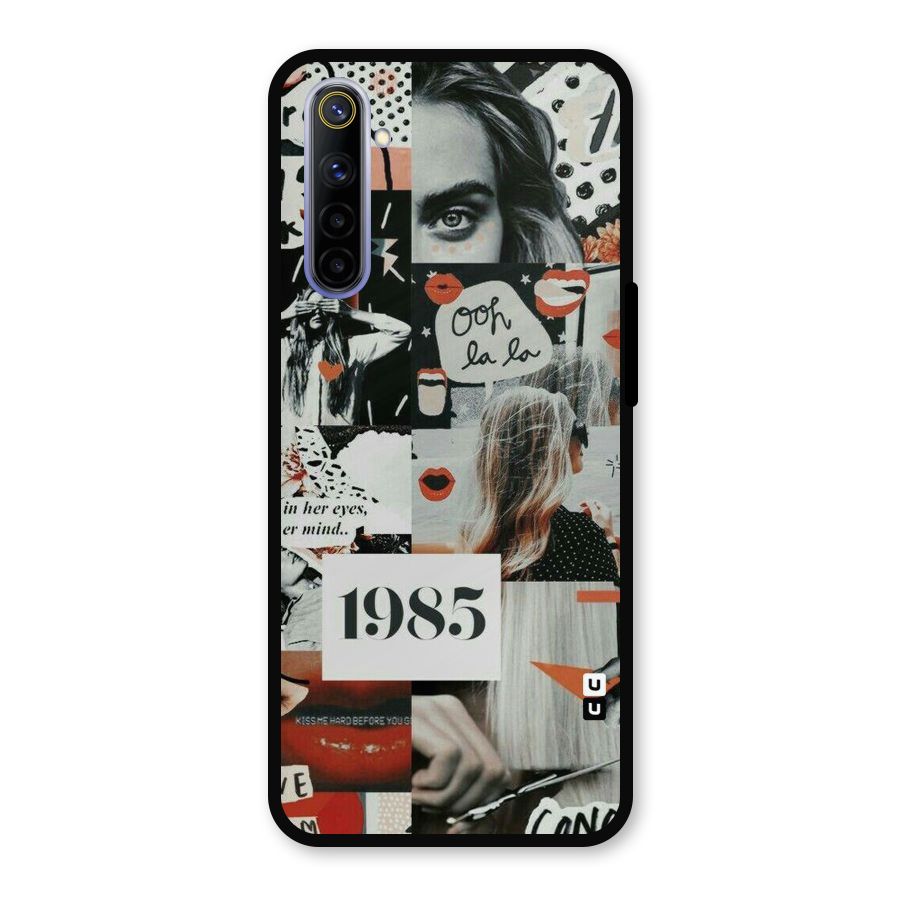 Retro Pattern Metal Back Case for Realme 6