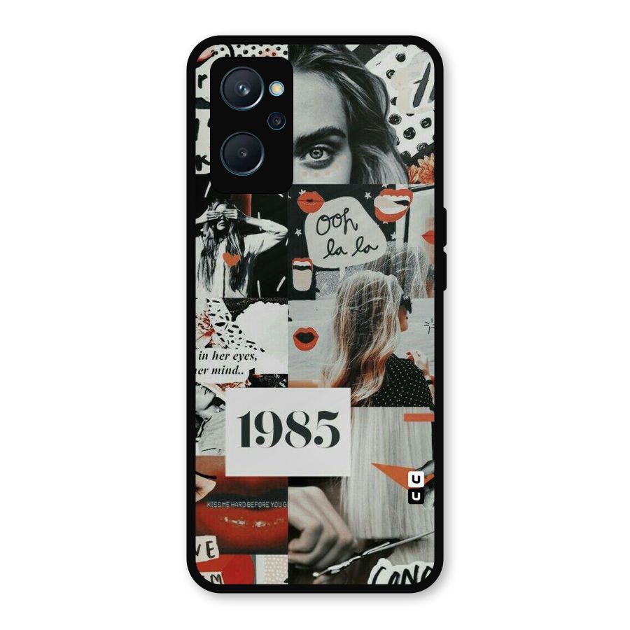 Retro Pattern Metal Back Case for Realme 9i