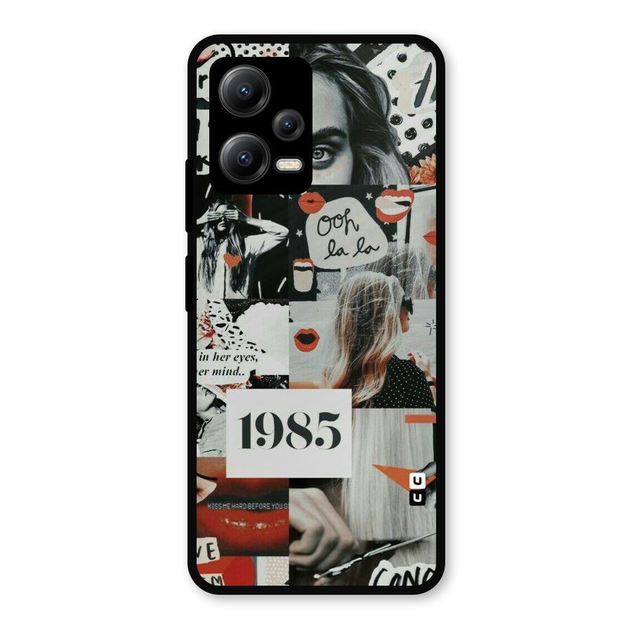 Retro Pattern Metal Back Case for Redmi Note 12 5G