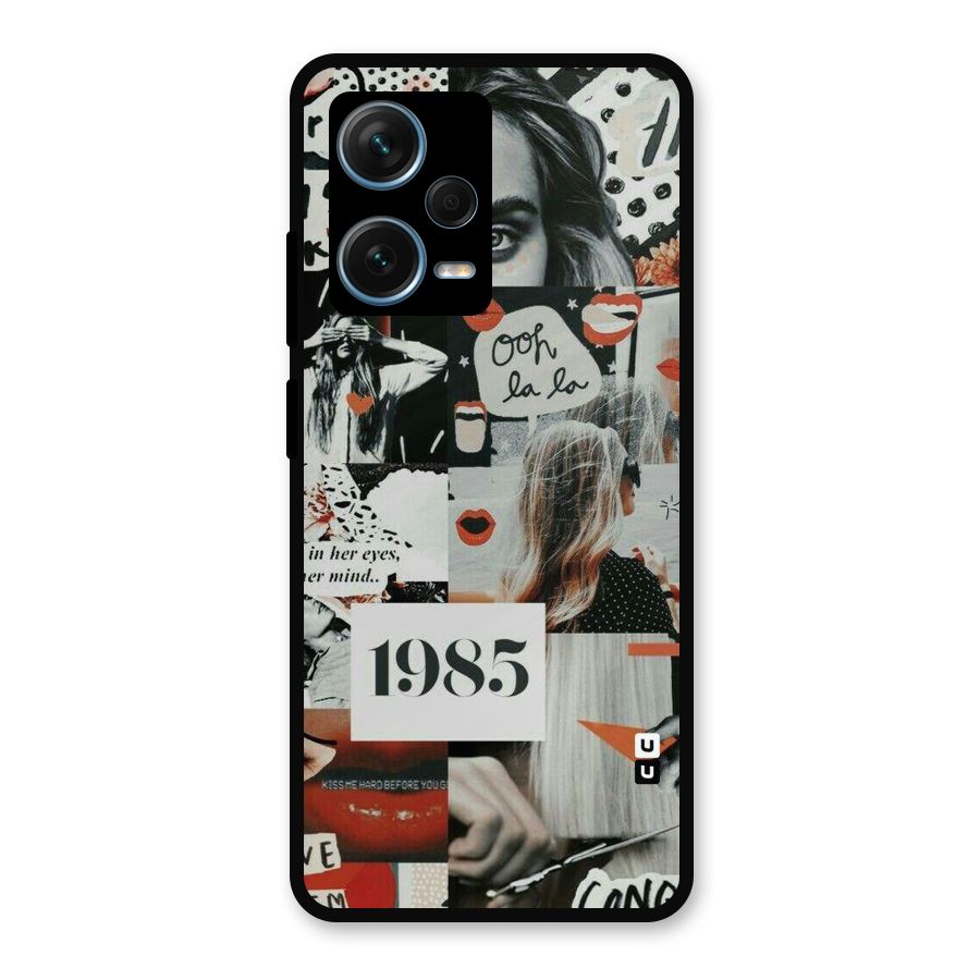 Retro Pattern Metal Back Case for Redmi Note 12 Pro Plus 5G