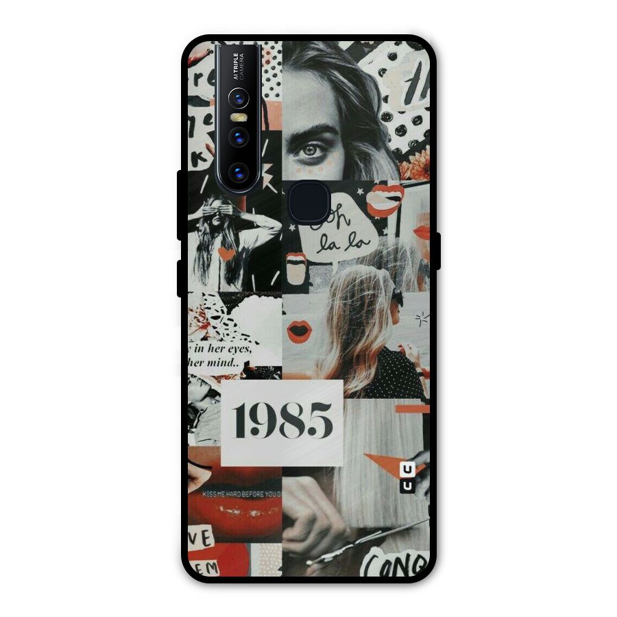 Retro Pattern Metal Back Case for Vivo V15