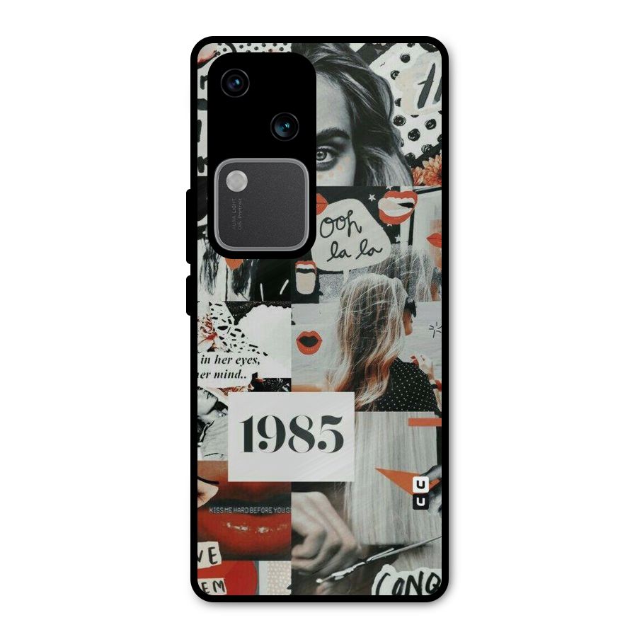 Retro Pattern Metal Back Case for Vivo V30