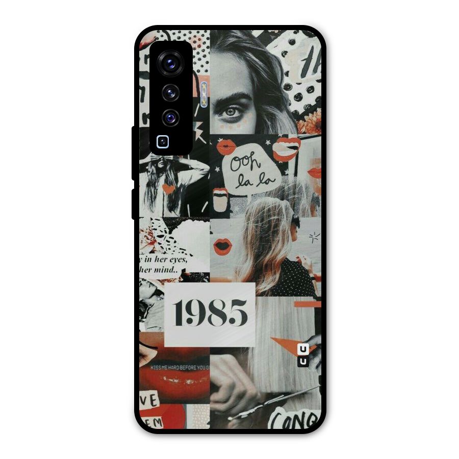 Retro Pattern Metal Back Case for Vivo X50