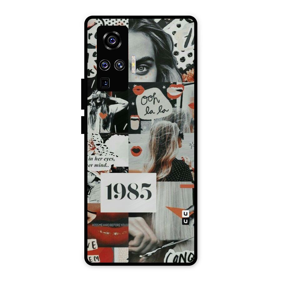 Retro Pattern Metal Back Case for Vivo X50 Pro