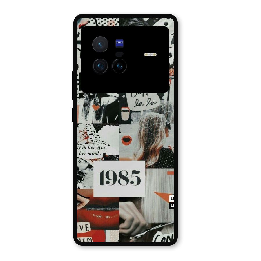 Retro Pattern Metal Back Case for Vivo X80