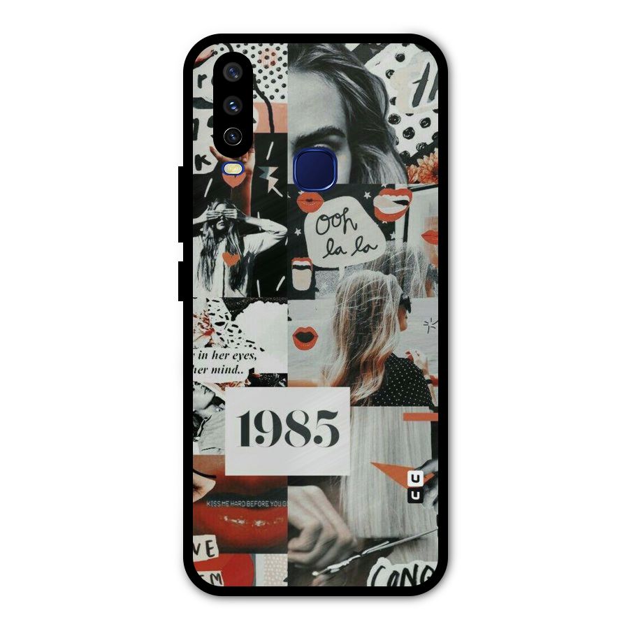 Retro Pattern Metal Back Case for Vivo Y15