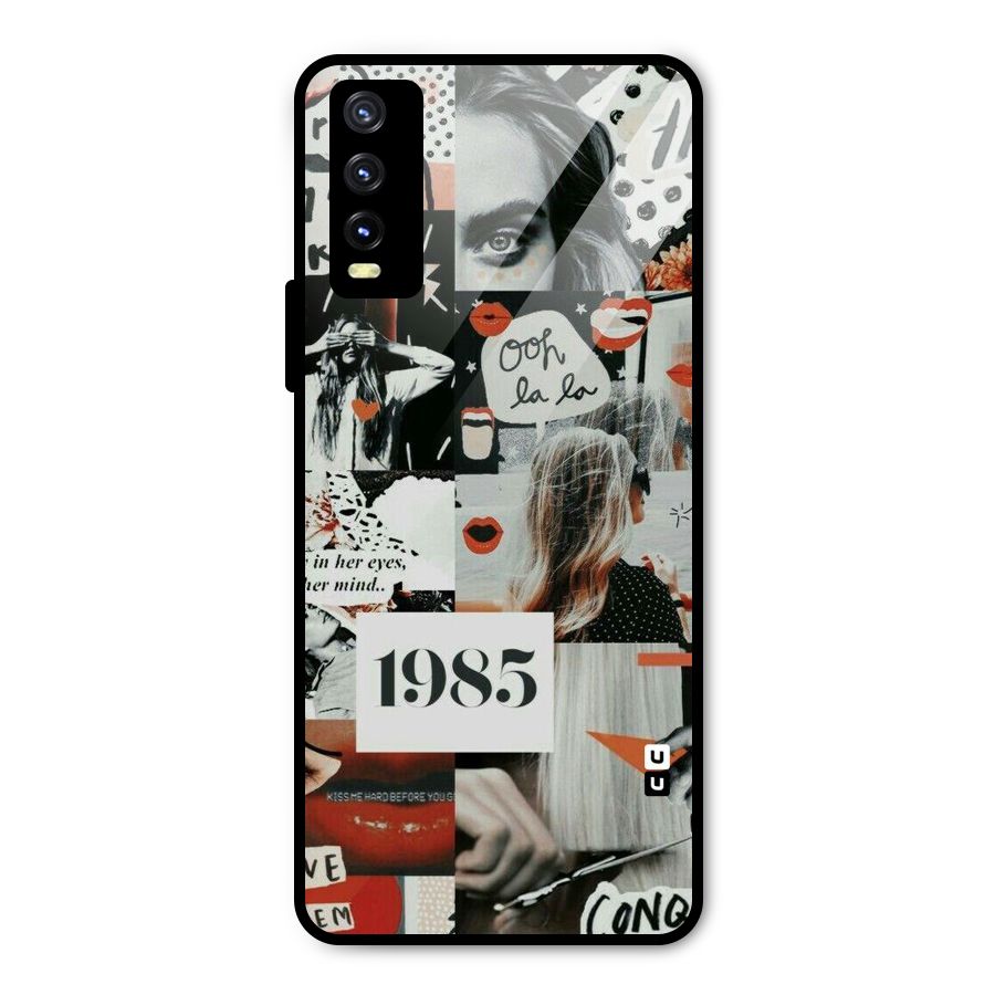 Retro Pattern Metal Back Case for Vivo Y20i