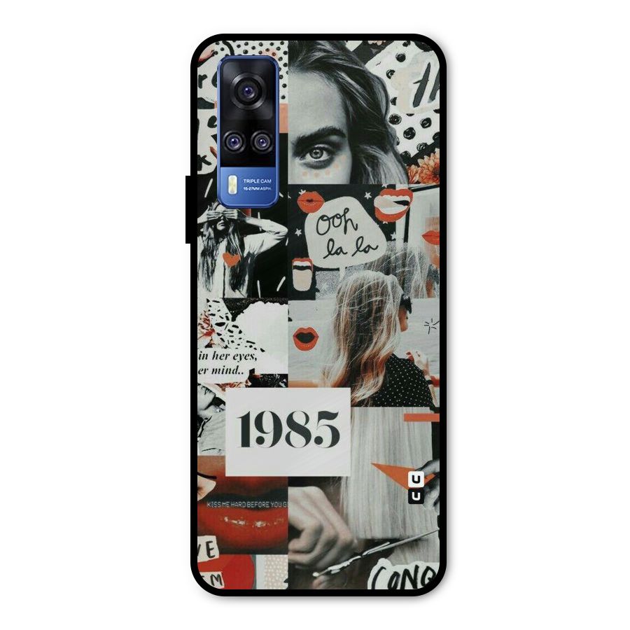Retro Pattern Metal Back Case for Vivo Y31